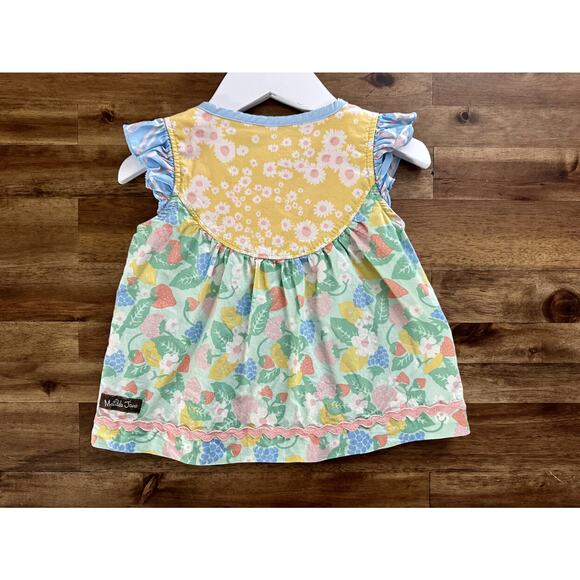 Matilda Jane Dream Chasers Pastel Berries Love Note Tunic Top Sleeveless Green 2 - Picture 7 of 7